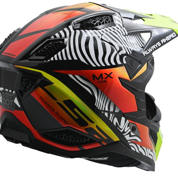 White/Black/Orange/Yellow Rear Detail