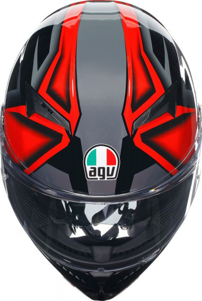 Black/Red Top Detail