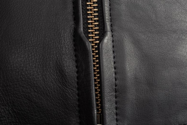 Gunmetal Black Zipper Detail