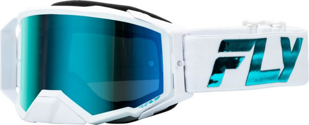White/Teal With Blue/Teal Mirror/Sky Blue Lens