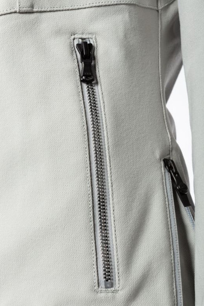 Cool Grey Zipper Detail