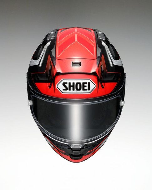 SHOEI X-Fifteen ESCALATE XL レッド/ブラック Shoei X-15 Escalate Helmet - Motorcycle Closeouts by Rider
