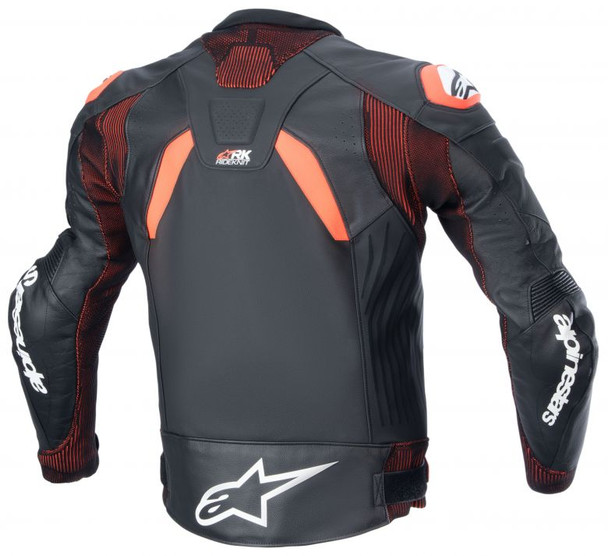 Black/Red Flou/White Rear Detail