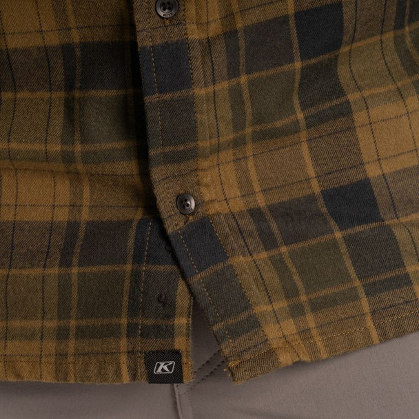 Dark Olive/Black Button Detail