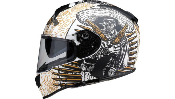 White/Gold Left Side Detail