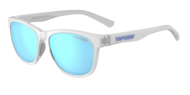 Satin Clear With Clarion Blue Polarized Lens