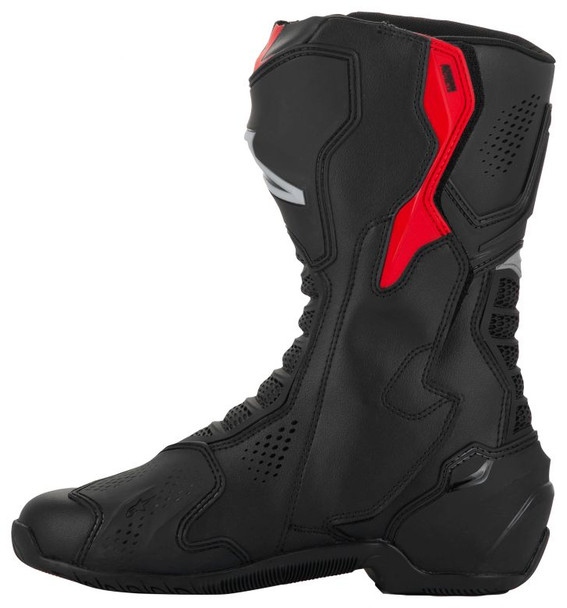 Black/Silver/Red Left Side Detail