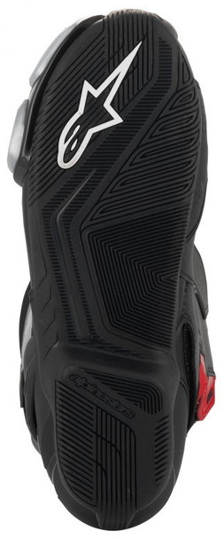 Black/Silver/Red Sole Detail