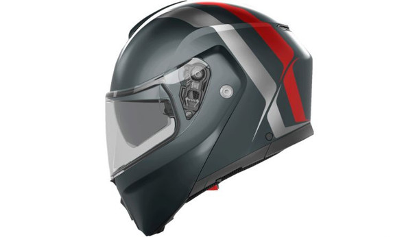 Matte Grey/Silver/Red