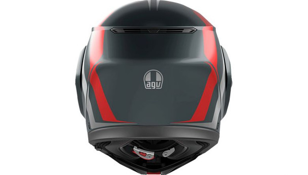 Matte Grey/Silver/Red Rear Detail