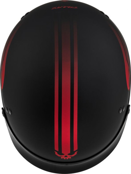 Matte Black/Red Top Detail