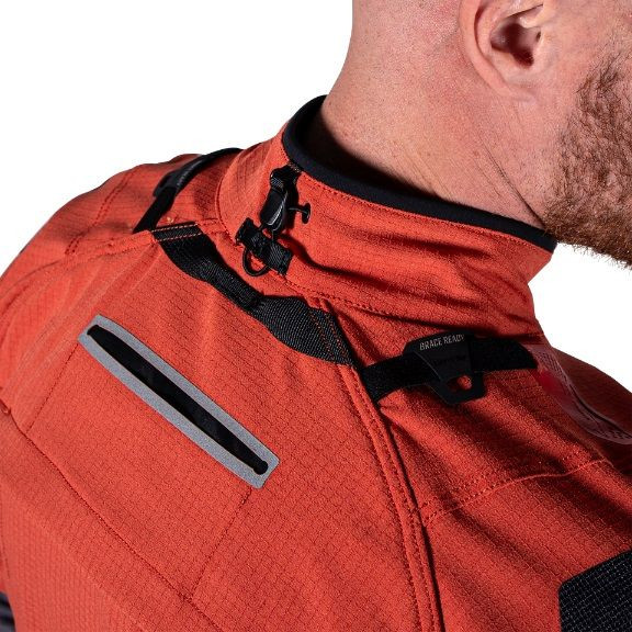 ポルテ　レッド ストライプジャケット サイズ145 Leatt ADV Rally 5.5 Jacket - Motorcycle Closeouts by Rider
