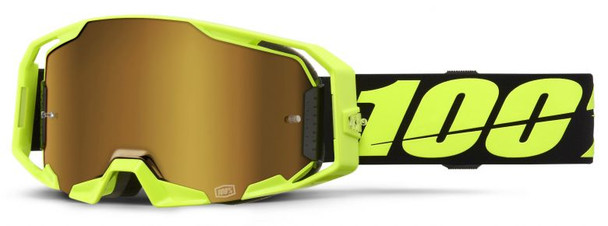Neon Yellow With True Gold Mirror Lens