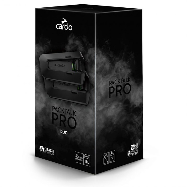 Cardo Packtalk Pro Duo Bluetooth Communication Systems - Pair