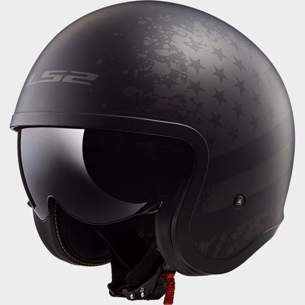 LS2 Spitfire Black Flag Helmet - Motorcycle Closeouts by Rider