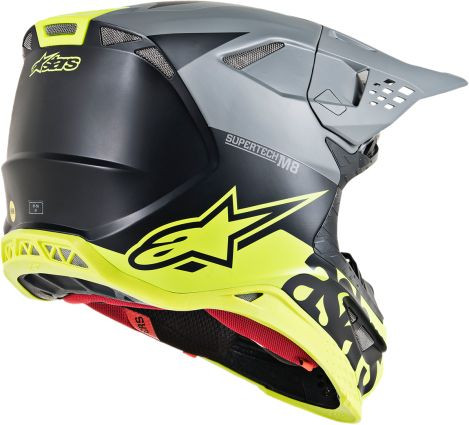 Alpinestars Supertech SM8 Radium Helmet - Yellow Fluorescent