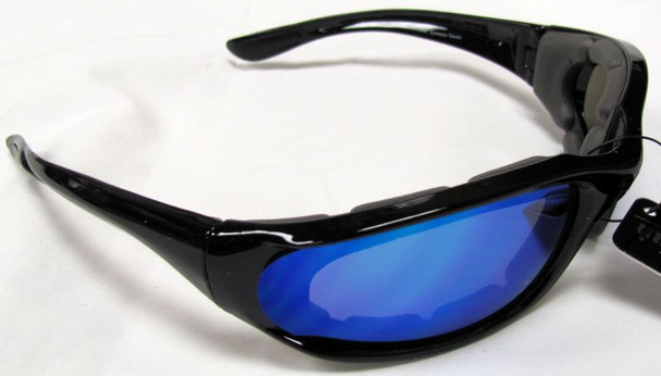 Black With Blue Lens
