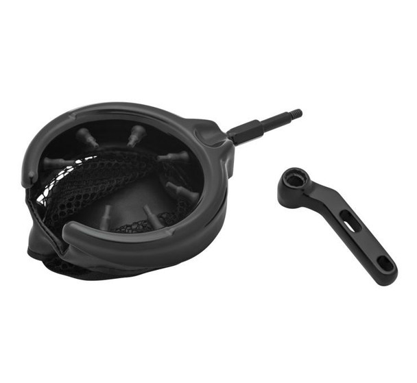 DRINK HOLDER WITH MESH BASKET AND PERCH