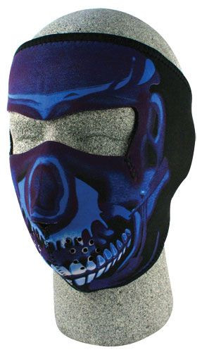 Blue Chrome Skull
