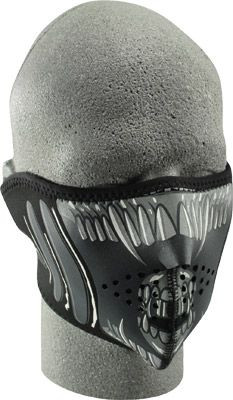 ZAN Headgear Half Face Neoprene Mask - Motorcycle Closeouts by