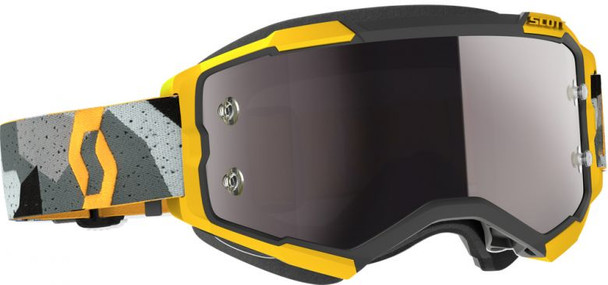 Camo Grey/Yellow With Silver Chrome Works Lens