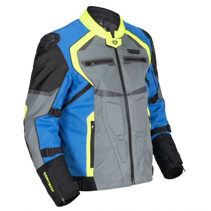 Cortech Speedway Hyper-Tec Jacket XL Blue/Hi-Viz/Gunmetal