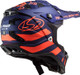 Matte Blue/Fluorescent Orange Side Detail