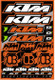 DCor KTM Sticker Sheet