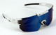 White/Black With Blue Mirror Lens