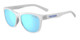 Satin Clear With Clarion Blue Polarized Lens