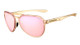 Crystal Brown With Pink Mirror Lens
