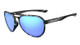 Black Tortoise With Sky Blue Mirror Lens