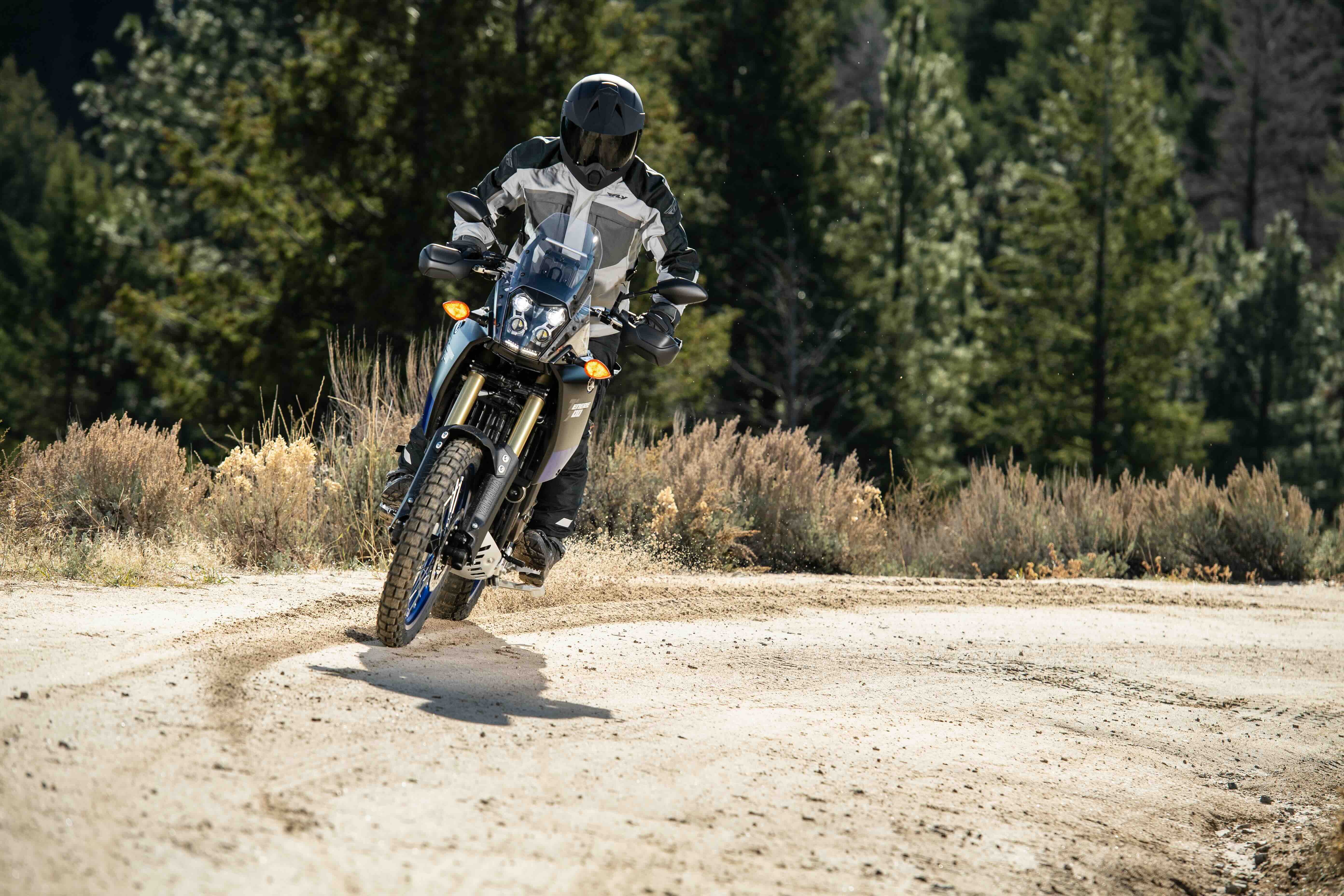 Image of adventure motorcycling on a dirt road
