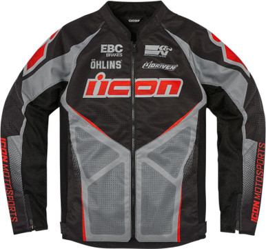 Icon Hooligan Ultrabolt Black Perforated Jacket - Motorcycle