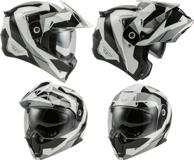 Fly Racing Odyssey Summit Black/Grey Modular Helmet - Motorcycle