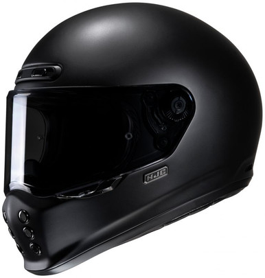 HJC V10 Semi-Flat Black Helmet - Motorcycle Closeouts by Rider
