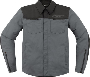Icon Upstate Canvas CE Jacket - Motorcycle Closeouts by Rider