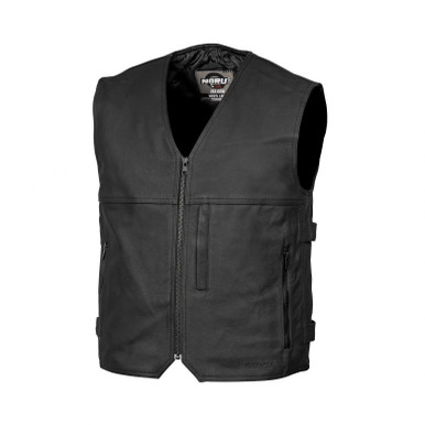 Noru Ika CCW Leather Vest - Motorcycle Closeouts by Rider Approved LLC