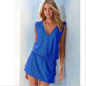 Basic Casual Dresses Women Summer Spring Beach Dress Fashion Sexy V Neck Party Dresses Plus Size Vestidos De Fiesta Backless Red Dress Clothes 230518