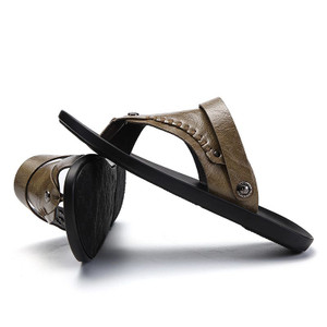 Sandals footwear big praia sandalia slippers sandal s sandles beach para cuero in casual samool rubber men gladiator man male summer 39 230220