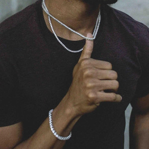 Hip hop gold cross pendant necklace for men jewelry with gold plated tennis chain crtoss necklace jewelry