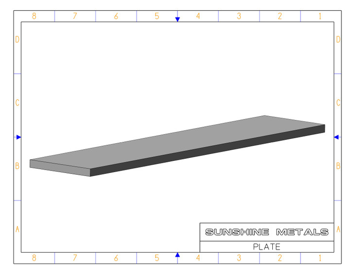 2219 1x64x26" T851 Rolled Plate   USI (W0095044-001-018)