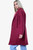 Ladies Teddy Bear Soft Wool Blend Jacket Coat Burgundy Unit Price £17.99