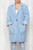 Ladies Teddy Bear Soft Wool Blend Jacket Coat Light Blue Unit Price £17.99