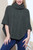 Ladies Cable Knitted Cowl Neck Poncho Khaki Unit Price £15.99