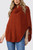 Ladies Cable Knitted Cowl Neck Poncho Rust Unit Price £15.99