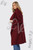 Ladies Teddy Bear Wool Blend Waterfall Jacket Coat Burgundy Unit Price £17.99