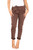 Ladies Plain Magic Trousers Size 2 Chocolate Unit Price £9.99