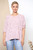 Ladies Abstract Effect Print Fine Knit Jumper Top Dusty Pink Unit Price £11.99