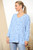 Ladies Abstract Effect Print Fine Knit Jumper Top Sky Blue Unit Price £11.99